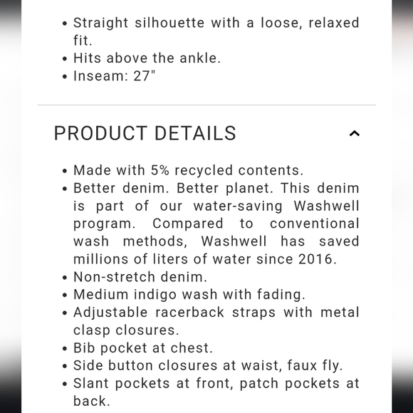 New GAP Denim Overalls - Picture 13 of 14